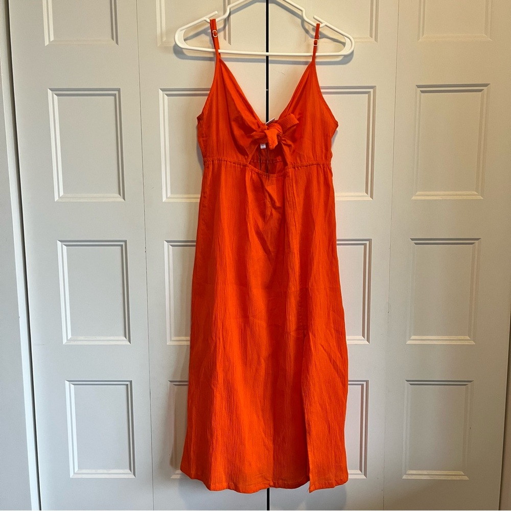 NWT SANCTUARY Cotton Orange Beach Dress